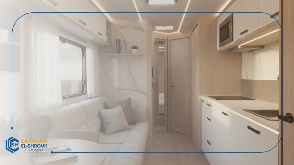 تصميم كرفان من الداخل