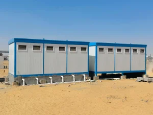 كرفانات حمامات متنقلة متعددة الوحدات للمواقع